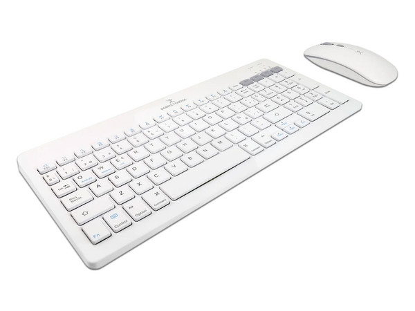 Kit de Teclado y Mouse Perfect Choice Zebrary, Bluetooth, Receptor USB, Batería Recargable, Color Blanco. - imagen 3
