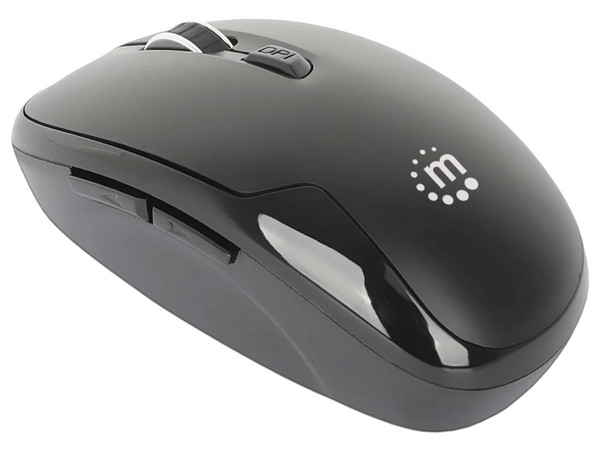 Mouse Óptico Manhattan MW6185, Inalámbrico, RF Inalámbrico, 1.600DPI, Color Negro. - imagen 2