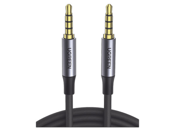 Cable de Audio Ugreen de 3.5mm a 3.5mm (M-M), Nylon Trenzado, 2m.