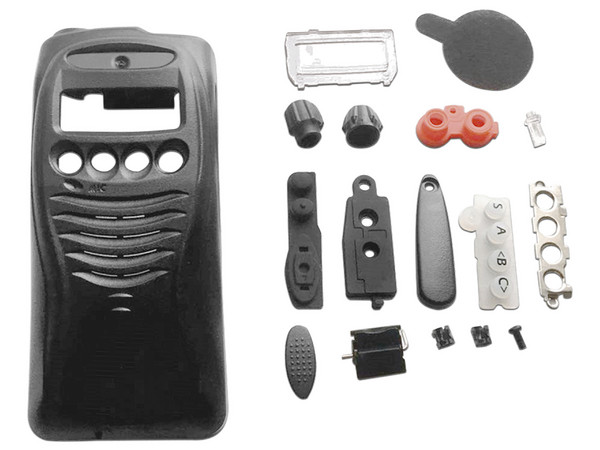 Carcasa de plástico TX PRO TXCTK2212 para Radio Kenwood TK2212, Incluye Accesorios. Color Negro.