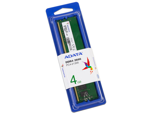 Memoria DIMM ADATA Premier U-DIMM, DDR4 PC4-21300 (2666MHz), CL19, 4GB.