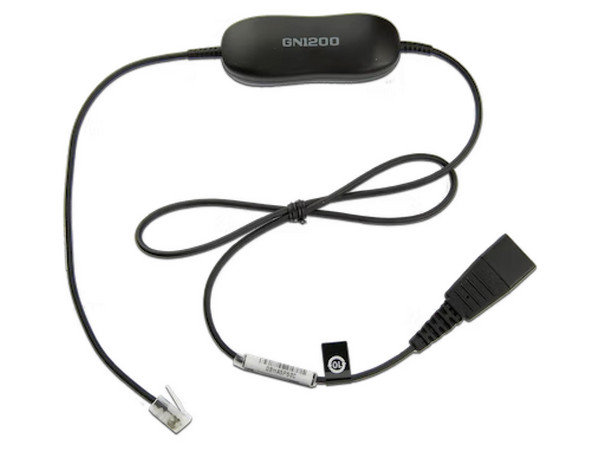 Cable Jabra GN1200 con conexión QD y RJ-9.