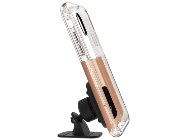 Funda Nimbus9 Ghost para iPhone XS Max, con soporte magnético. Color Transparente / Dorada. - imagen 2