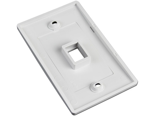 Tapa para caja Montaje al ras, una salida, blanco - imagen 2