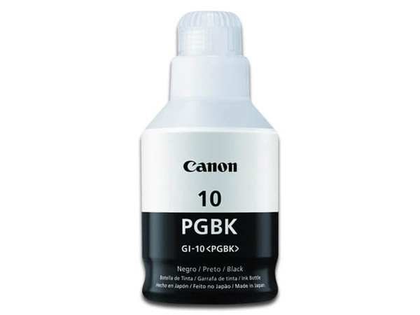 Botella de tinta Canon GI-10 PGBK Negra, Modelo: 3382C001AA.