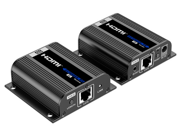 Kit extensor de video HDMI Epcom por cable Cat6/6a/7, HDMI, RJ-45, 50 Metros.