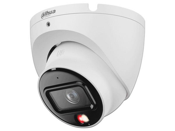 Cámara IP Tipo Domo DH-IPC-HDW1839T-A-IL de 8MP (3840 x 2160), Lente de 2.8mm, IR hasta 30m, IP67, Color Blanco.