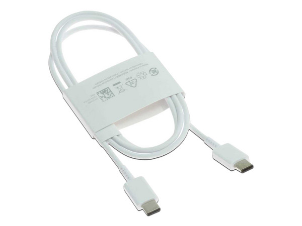 Cable de Datos Samsung de USB-C Macho a USB-C Macho, 1m. Color Blanco. - imagen 2