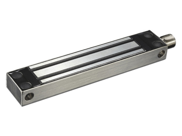 Chapa Magnética AccessPRO MAG600WS, 280kg de Fuerza, Uso Exterior, Protección IP68.