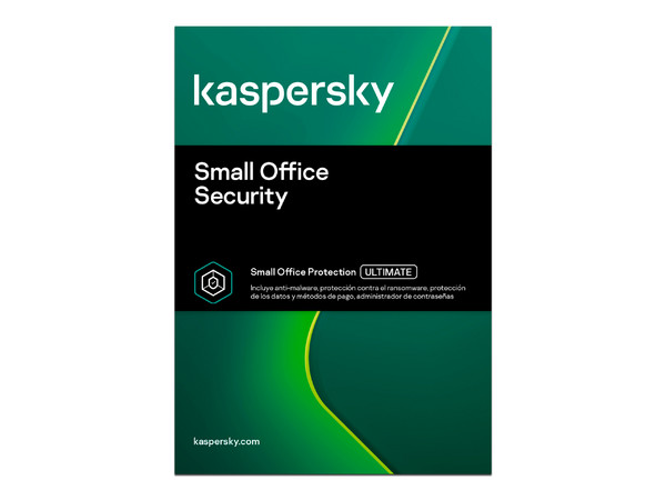 Antivirus Kaspersky Small Office Security, 20 PC, 20 dispositivos móviles, 2 servidores de archivos por 3 años.