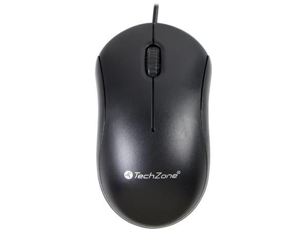 Mouse Óptico TechZone TZMOU01 de hasta 800dpi, USB. Color Negro. - imagen 2