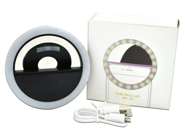Anillo Selfie Portatil Luz LED Flash para IOS/Android.
