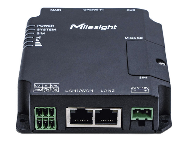 Router Profesional Milesight UR32-L04AF-W-485, 2 puertos RJ45, 1 puerto RS232, 2.4GHz. Color Negro. - imagen 2