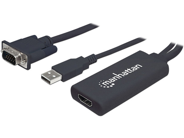 Convertidor Manhattan de VGA y USB a HDMI.