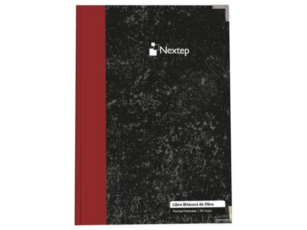 Libro Nextep Para Bitácora De Obras, 96 Hojas, Formato Francés.