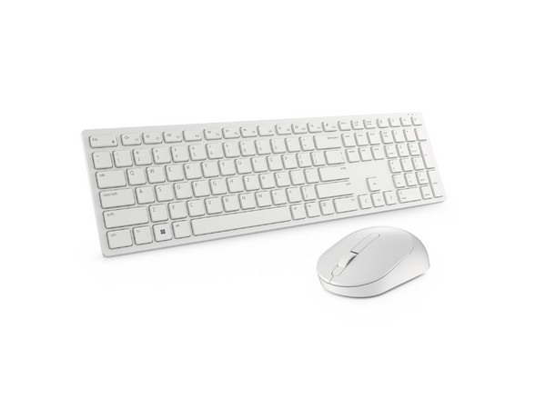 Kit de Teclado y Mouse Inalámbrico DELL Pro KM5221W, Receptor USB, Color Blanco. - imagen 2