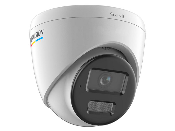 Cámara IP Tipo Torre Hikvision DS-2CD1327G2H-LIUF de 2MP (1920 x 1080), Lente de 2.8mm, IR hasta 30m, Micrófono Integrado, IP67, Color Blanco.