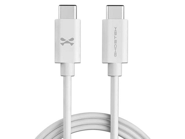 Cable USB Ghostek NRGline, USB Tipo C a USB Tipo C (M-M), 1m, Color Blanco.