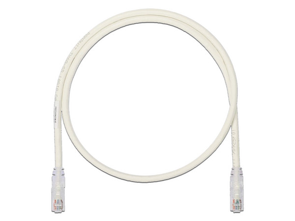 Cable de Red UTP Panduit, Cat6a, 2.1m, 24AWG. Color Blanco