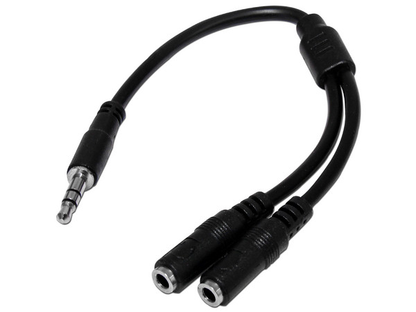 Adaptador Divisor StarTech de 3.5mm (M) a dos de 3.5mm (H)