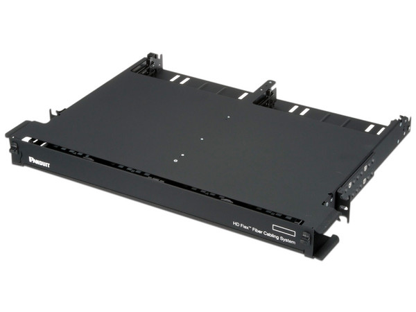 Panel de Distribución de Fibra Óptica PANDUIT FLEX1U06, acepta 12 Cassettes HD Flex, Hasta 144 Fibras, 1 UR. Color Negro. - imagen 3