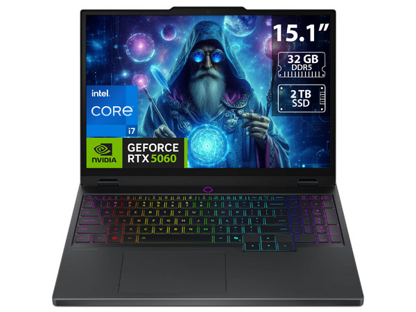 Laptop Gamer Lenovo Legion 5 15IRX10: Procesador Intel Core i7 14700HX (hasta 5.5 GHz), Memoria de 32GB DDR5, SSD de 2TB, Pantalla de 15.1" OLED, (2560 x 1600),Video NVIDIA GeForce RTX 5060, S.O. Windows 11 Home, Teclado en Inglés