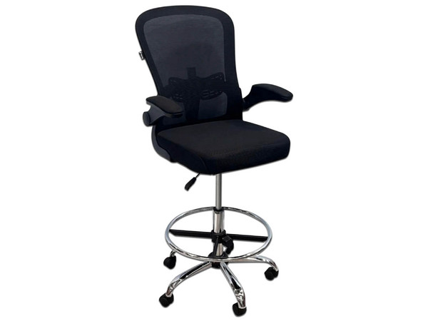 Silla Ejecutiva Nextep NE-651N, Descansabrazos Ajustable, Soporte lumbar integrado, Con Reposapiés, Color Negro.