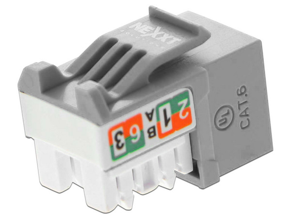 Modulo Jack Keystone Nexxt AW121NXT21 RJ-45, Cat 6, Tipo 110, Color Gris. - imagen 2