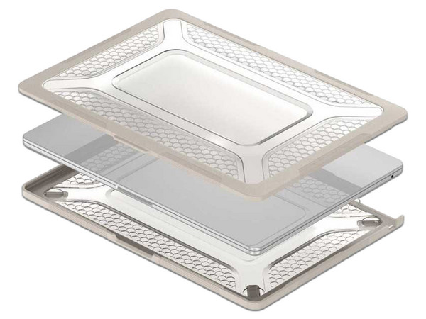 Funda Protectora TEKKU HC para MacBook Air 15", Color Arena. - imagen 2