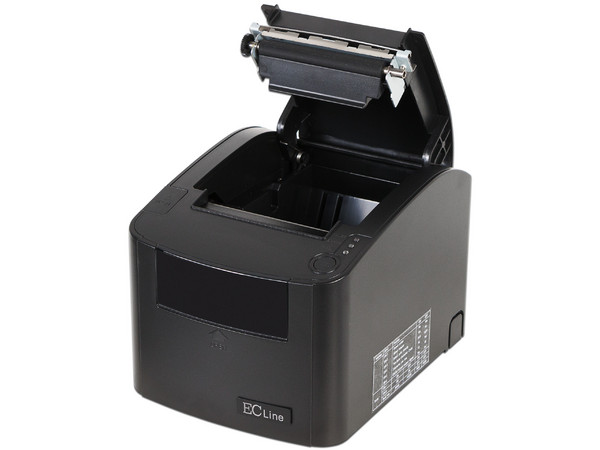 Mini Printer Térmica para Tickets EC Line EC-PM-80330 de 80mm, Velocidad de Impresión de hasta 300mm/s, Cortador de Papel Automático, Ethernet, Interfaz Serial, USB, Color Negro. - imagen 3