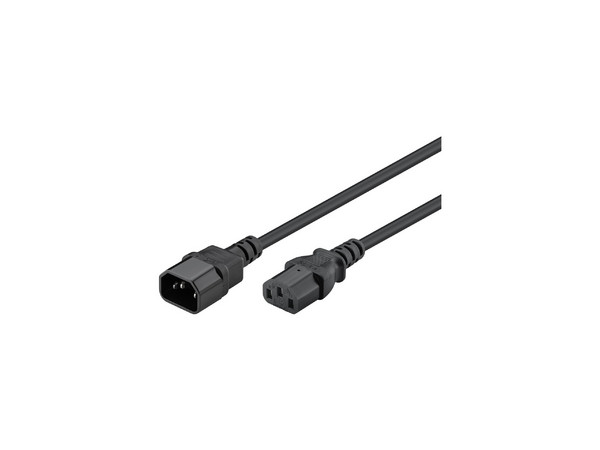 Cable de Extensión de Alimentación MANHATTAN PDU C13 a C14 de 3ft, para Servidor o Monitor.