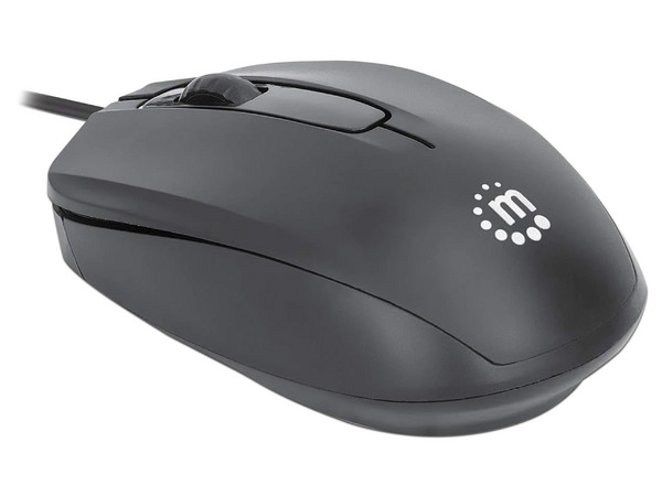 Mouse Óptico Manhattan Comfort II, hasta 1000 dpi, USB. Color Negro. - imagen 2