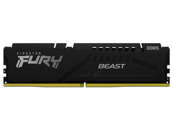 Memoria DIMM Kingston Fury Beast, DDR5 PC5-41600 (5200MHz), XMP, CL40, 16GB.