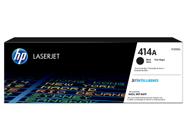 Tóner para impresora HP 414A, Negro LaserJet Original (W2020A).