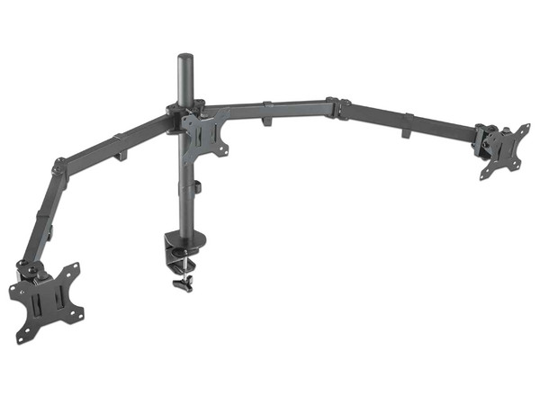 Soporte Manhattan 461658 de escritorio para 3 Monitores de hasta 27". - imagen 2
