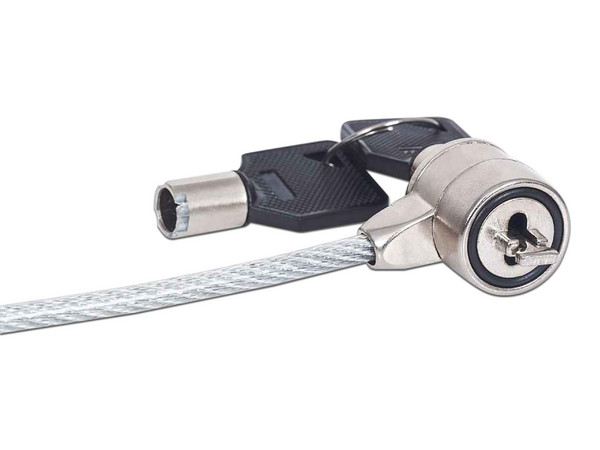 Candado de seguridad Manhattan 440271 con llave de 1.4m. Color Gris. - imagen 2