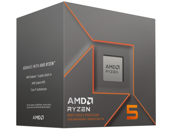 Procesador AMD Ryzen 5 8500G de Octava Generación, 3.5 GHz (hasta 5.0 GHz), con Gráficos Radeon 740M, Socket AM5, Caché 16MB, Six-Core, 65W.