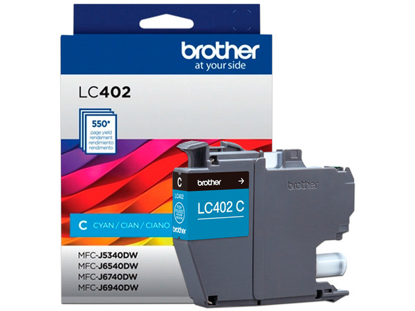 Cartucho de Tinta Brother Cian Modelo: LC402C.