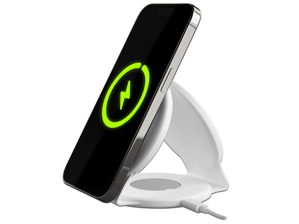 Base Cargador GHOSTEK 3 en 1, Inalámbrico Qi 15W para teléfono, reloj y Airpods. - imagen 3