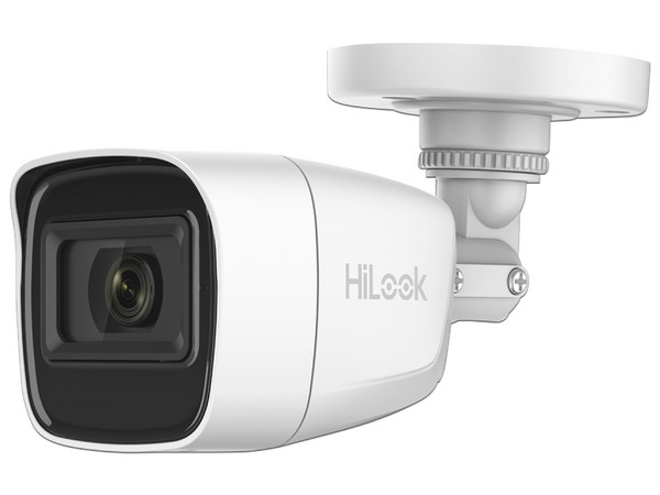 Cámara de vigilancia tipo bullet HiLook THC-B120-MS de 2MP, IR hasta 30m, IP66.