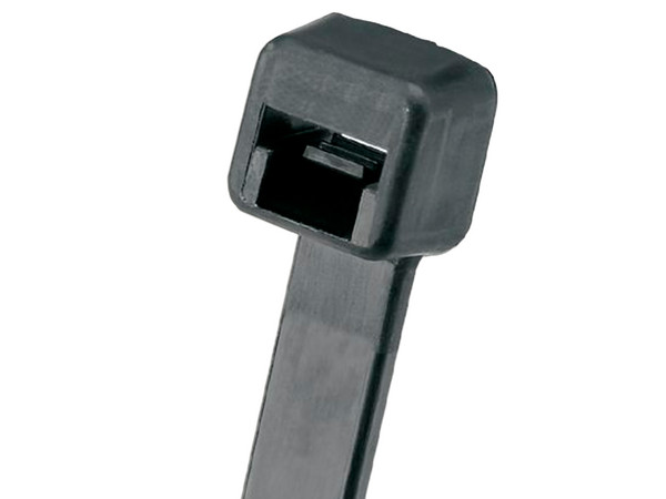 Cincho de Nylon 6.6 Panduit, de 203mm de largo por 3.6mm ancho, Color Negro. Paquete de 1000 piezas