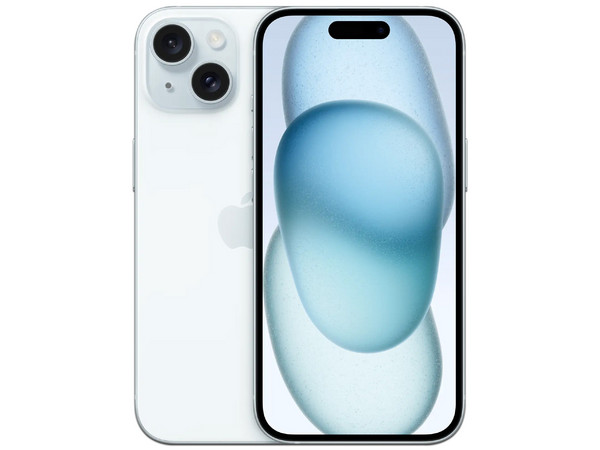 Smartphone Apple iPhone 15: Procesador Apple Chip A16 Bionic, Almacenamiento de 128GB, Pantalla Super Retina XDR de 6.1", Bluetooth 5.3, Wi-Fi, 5G, iOS, Color Azul.