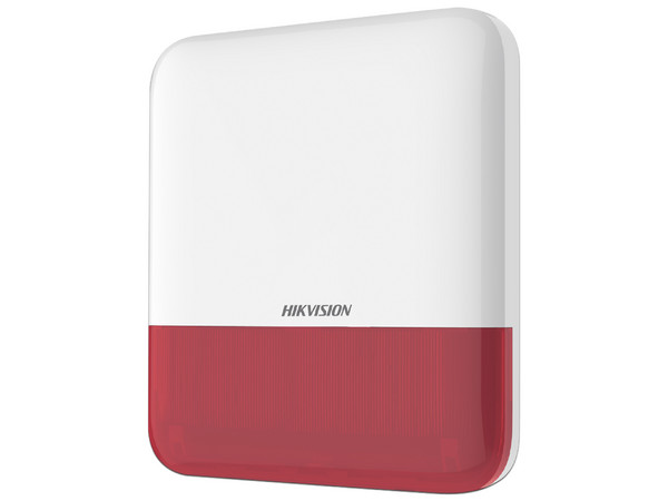 Sirena Inalámbrica Hikvision AX PRO DS-PS1-E-WB/R, Indicador LED, IP65. Color Blanco con Rojo. - imagen 2