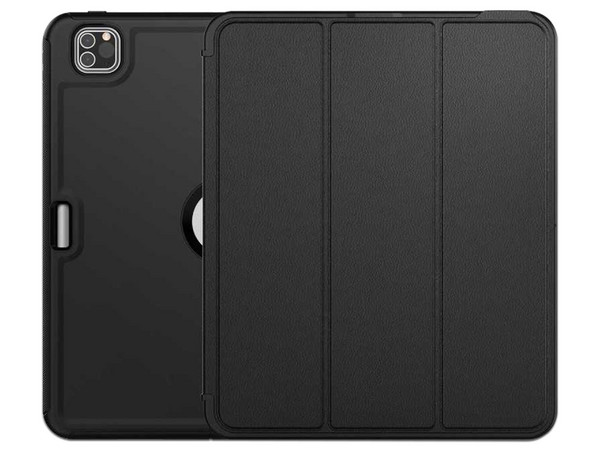 Funda Protectora TEKKU Flip para iPad Pro de 12.9", Color Negro.