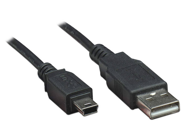 Cable USB Manhattan V2.0 A-mini B 0.9M Negro - imagen 2