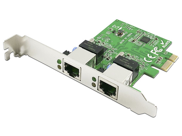 Tarjeta de Red X-Media XM-NA3820 de 2 puertos RJ45 10/100/1000 Mbps, PCI Express.