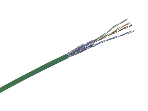 Bobina de Cable 3M Cat6A (UTP), Caja con 1000m, Color Verde, 24 AWG, Sólido.