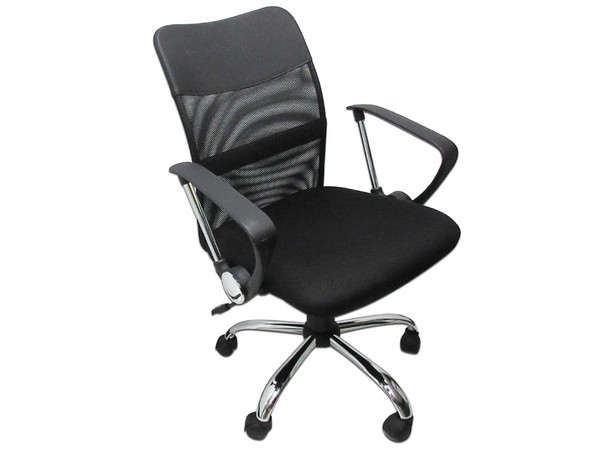 Silla Ejecutiva Nextep ajustable, reclinable y con base giratoria. Color Negro.