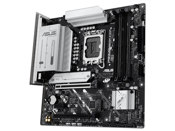 T. Madre ASUS PRIME B860M-A WIFI-CSM: Chipset B860, Soporta: Procesadores Intel Core Ultra (Series 2), Socket LGA 1851, Memoria: DDR5 8600/6800/5600MHz, 256GB Max, Integrado: Wi-Fi, USB, M.2, Micro- ATX, Ptos: 1xPCIE5.0x16. - imagen 3