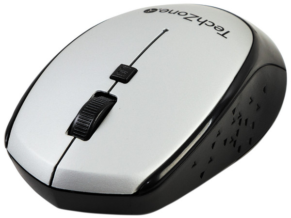 Mouse óptico inalámbrico TechZone TZ19MOU01-INA, Receptor USB. Color Plata. - imagen 3